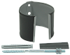 Кронштейн трубы на кирпич Optima Matt 90мм RAL 7024