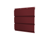 Софит металлический центральная перфорация 0,5 Satin Matt TX с пленкой RAL 3005 красное вино