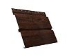 Софит металлический Квадро Брус с перфорацией 0,45 Print Elite с пленкой Chestnut Wood TwinColor