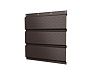 Софит металлический полная перфорация 0,45 Drap TwinColor с пленкой RAL 8017 шоколад