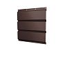 Софит металлический без перфорации 0,45 PE с пленкой RAL 8017 шоколад