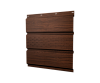 Софит металлический центральная перфорация 0,45 Print Elite с пленкой Choco Wood TwinColor