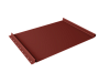 Кликфальц Grand Line 0,5 Satin с пленкой на замках RAL 3009 оксидно-красный