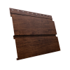 Софит металлический Квадро Брус без перфорации 0,45 Print Premium с пленкой Cherry Wood Fresh TwinCo