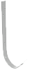 Крюк длинный Grand Line 125 мм RAL 9003 сигнальный белый