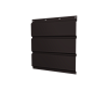 Софит металлический без перфорации 0,5 GreenCoat Pural BT, matt с пленкой RR 33 черный (RAL 9004 сиг