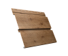 Софит металлический Квадро Брус с перфорацией 0,45 Print Premium с пленкой Pine Wood Fresh