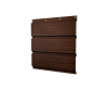 Софит металлический без перфорации 0,45 Print Elite с пленкой Choco Wood TwinColor