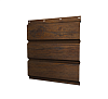 Софит металлический полная перфорация 0,45 Print Elite с пленкой Chestnut Wood TwinColor
