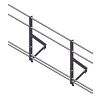 Ограждение кровельное со снегозадерж, Optima 0,9х2м RAL8017